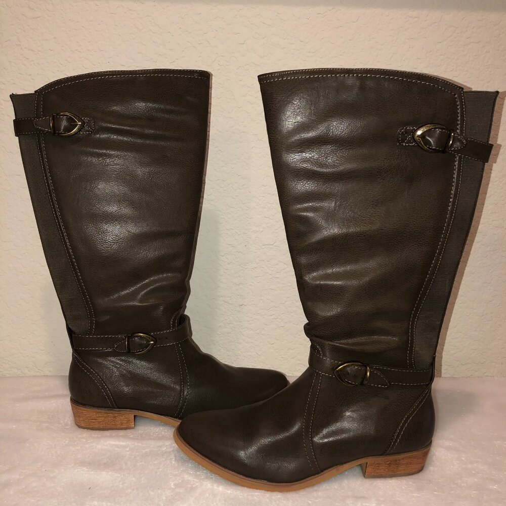BareTraps Tommy  Knee High Wide Boots - Size: 10W